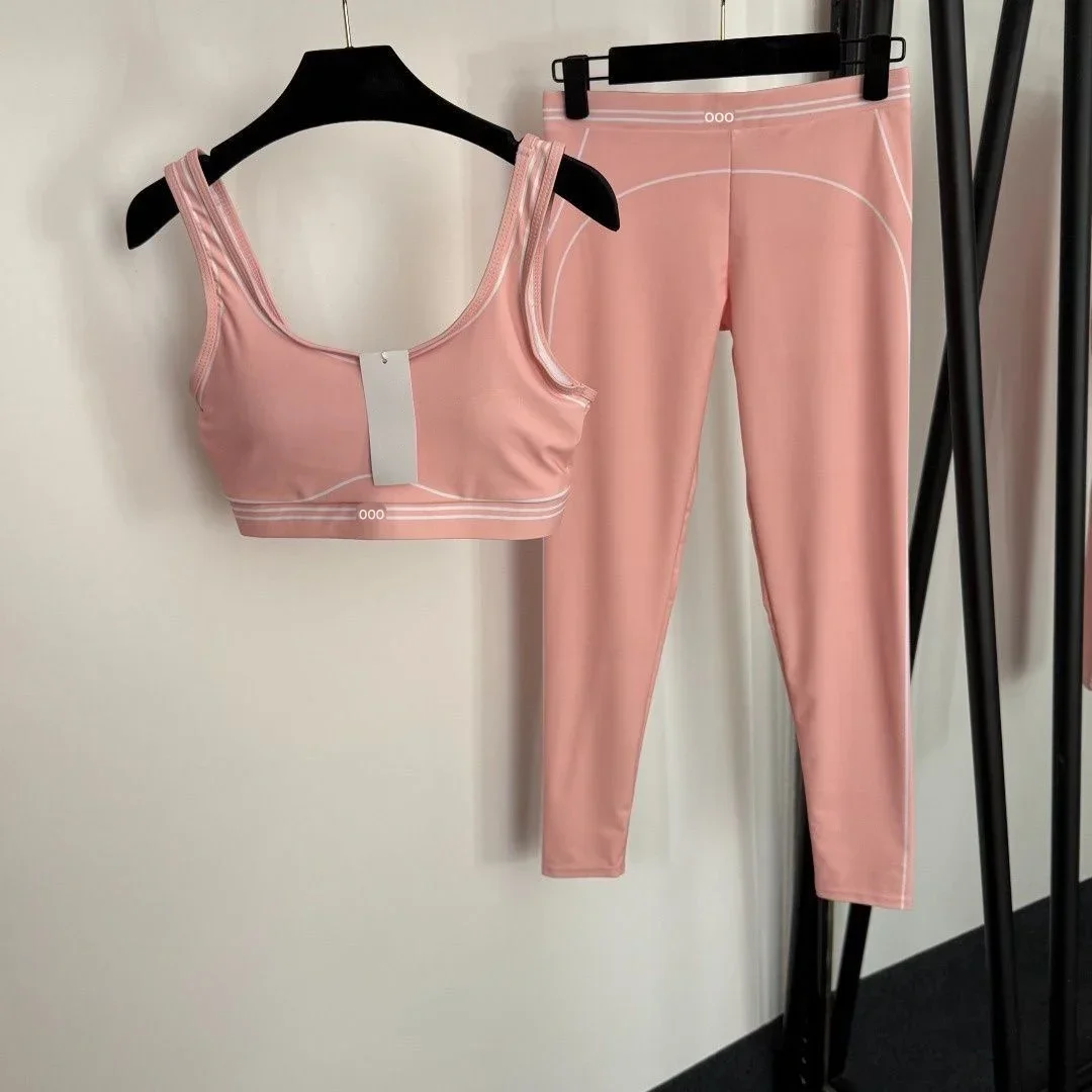 Pilate Yoga Workout - Tanktop en broek, tweedelig ademend stretch