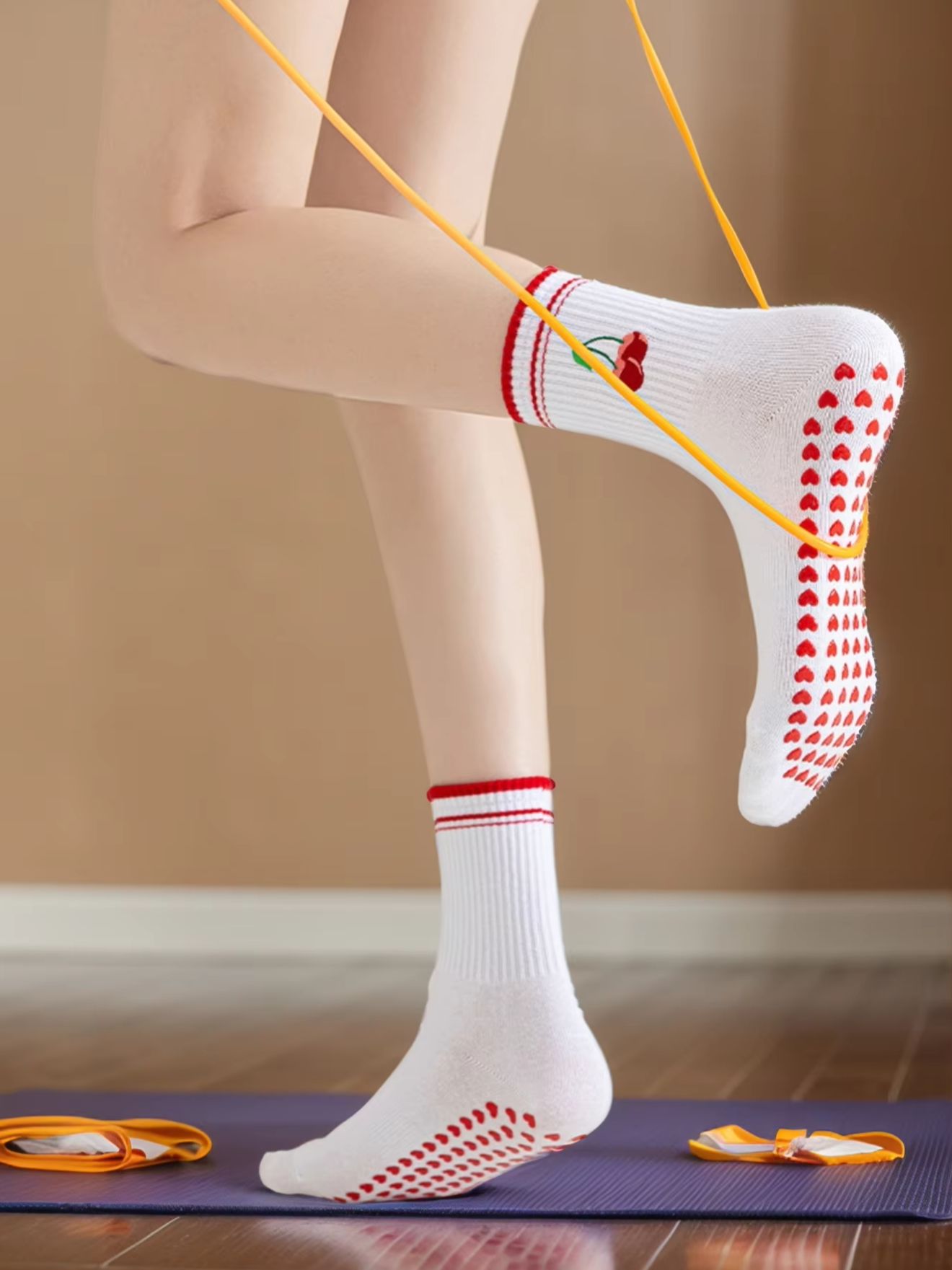 Medias Para Pilates Y Yoga - 1 paar grensoverschrijdende professionele yogasokken, katoenen