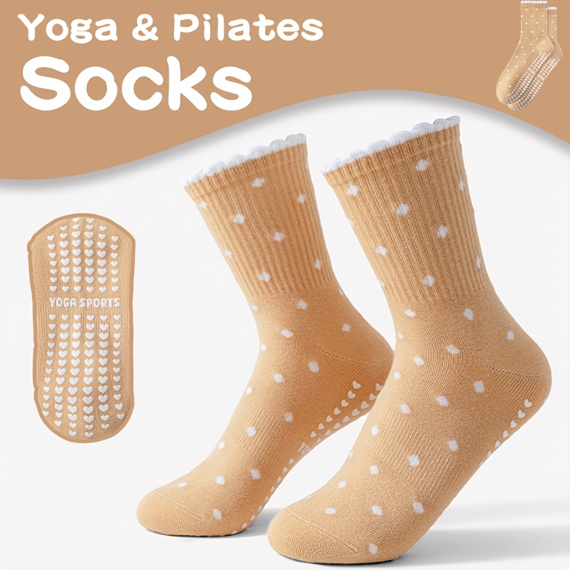 Bruine yogasokken voor dames,  - Medias Para Pilates Y Yoga recensie en prijs