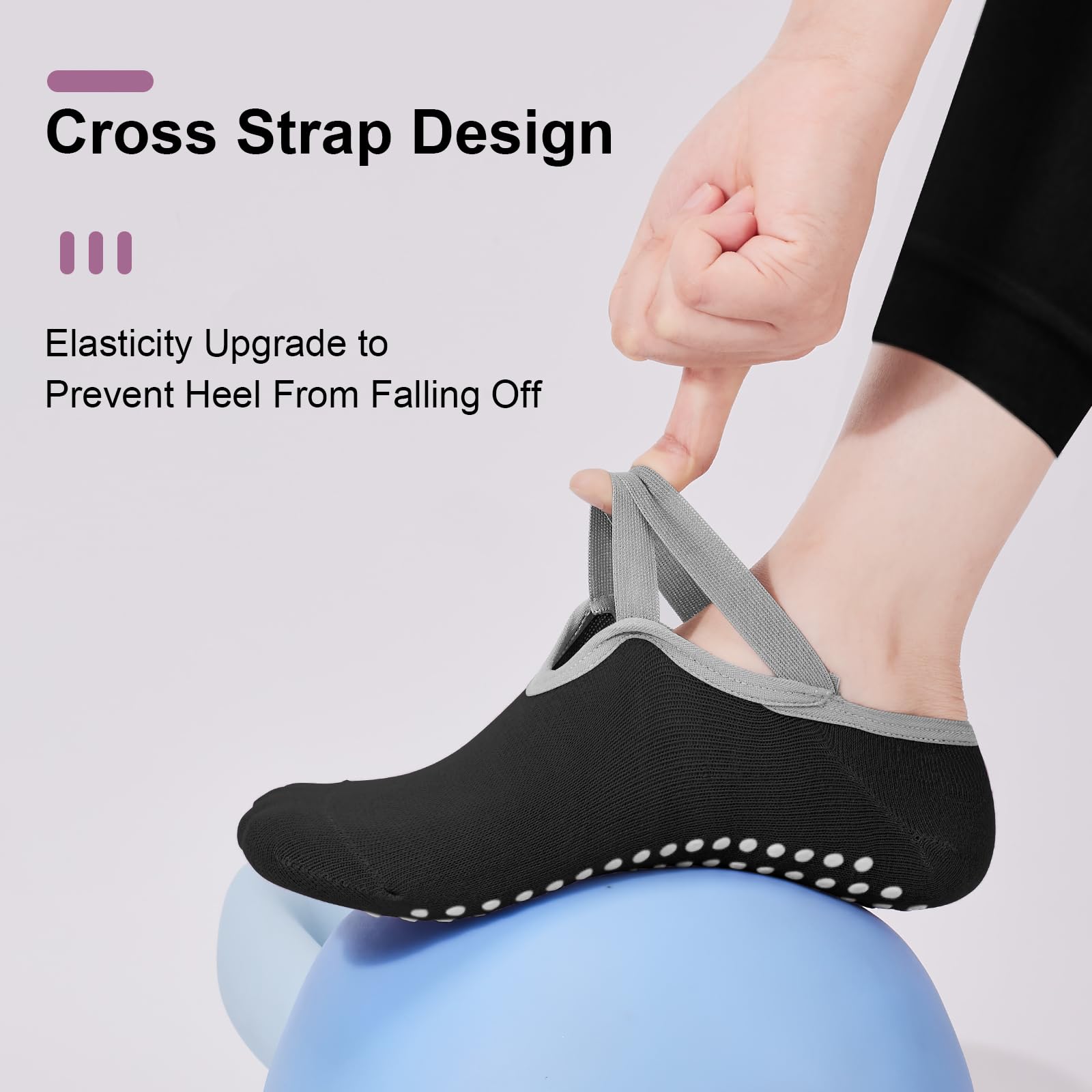 4-pack dames pilates sokken, a - Medias Para Pilates Y Yoga recensie en prijs